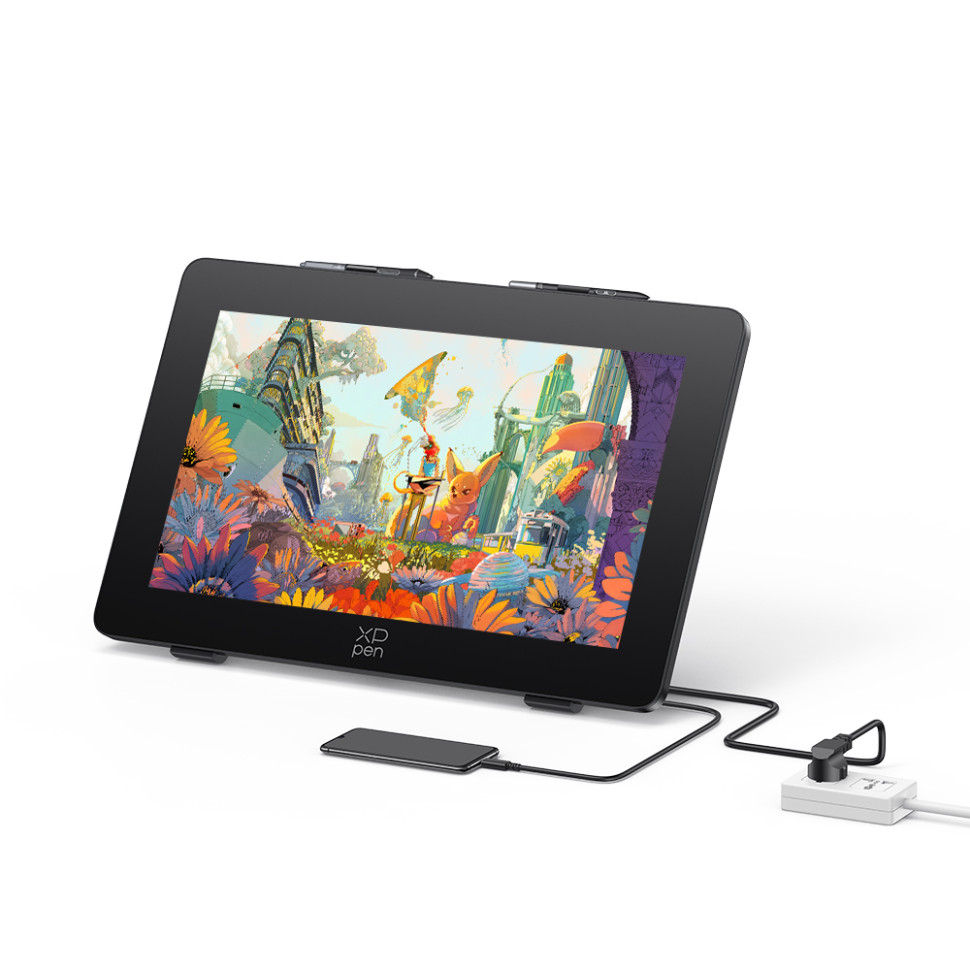 XPPen Artist 24 Pro (Gen 2) 4K tablette graphique Noir 5080 lpi 526 x 296 mm USB/Bluetooth