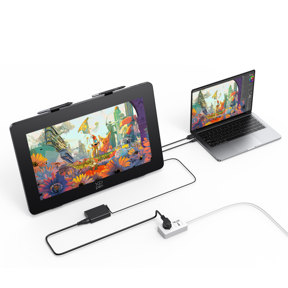 XPPen Artist 24 Pro (Gen 2) 4K tablette graphique Noir 5080 lpi 526 x 296 mm USB/Bluetooth