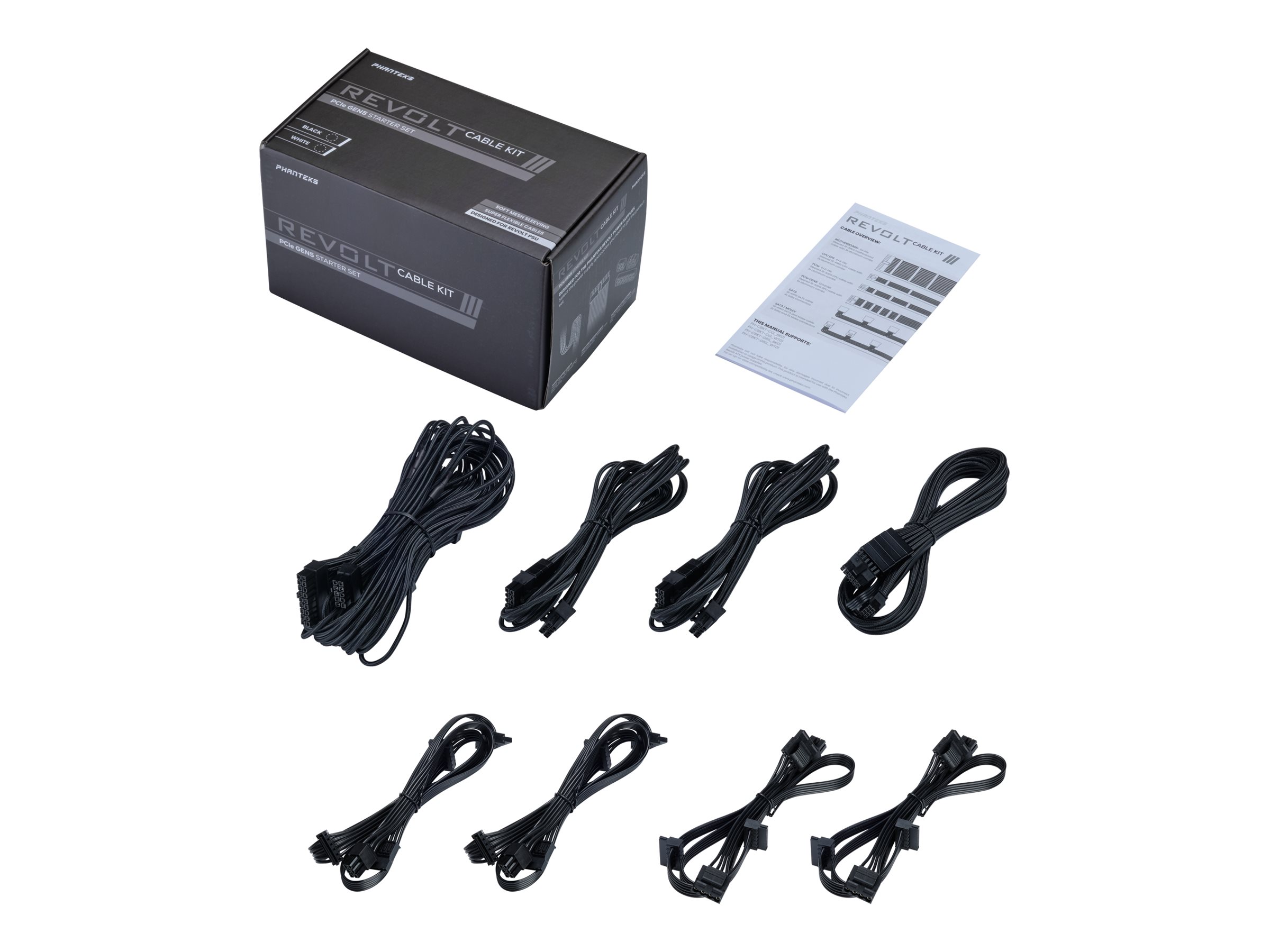 Phanteks Stromkabelkit - Schwarz