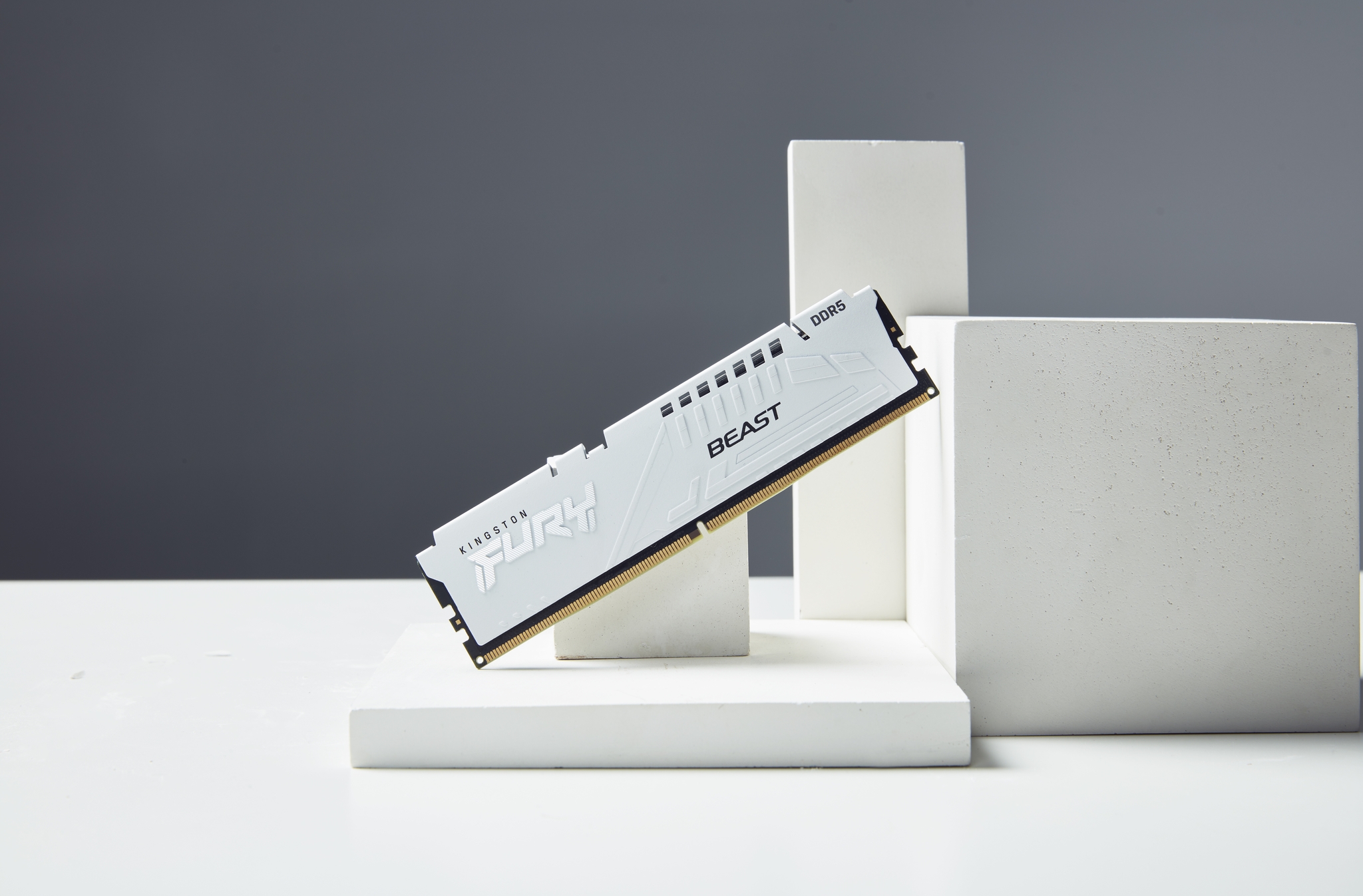 Kingston Technology FURY Beast 32GB 6800MT/s DDR5 CL34 DIMM (Kit of 2) White EXPO