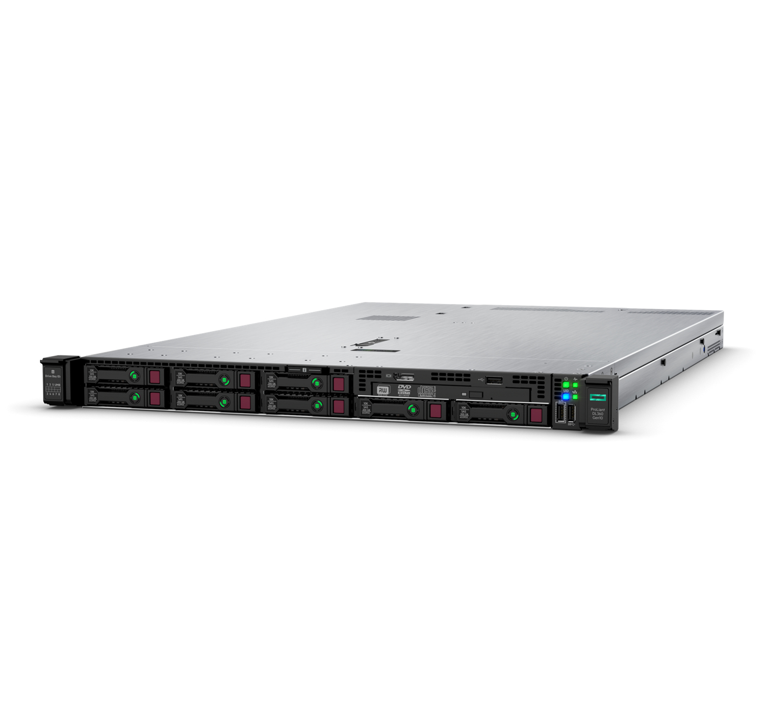 HPE ProLiant DL360 Gen10 - Server - Rack-Montage - 1U - zweiweg - 1 x Xeon Silver 4208 / 2.1 GHz - RAM 32 GB - SATA/SAS - Hot-Swap 6.4 cm (2.5)