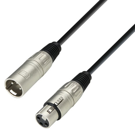 adam hall 3 Star audio cable 3 m XLR (3-pin) Black, Silver
