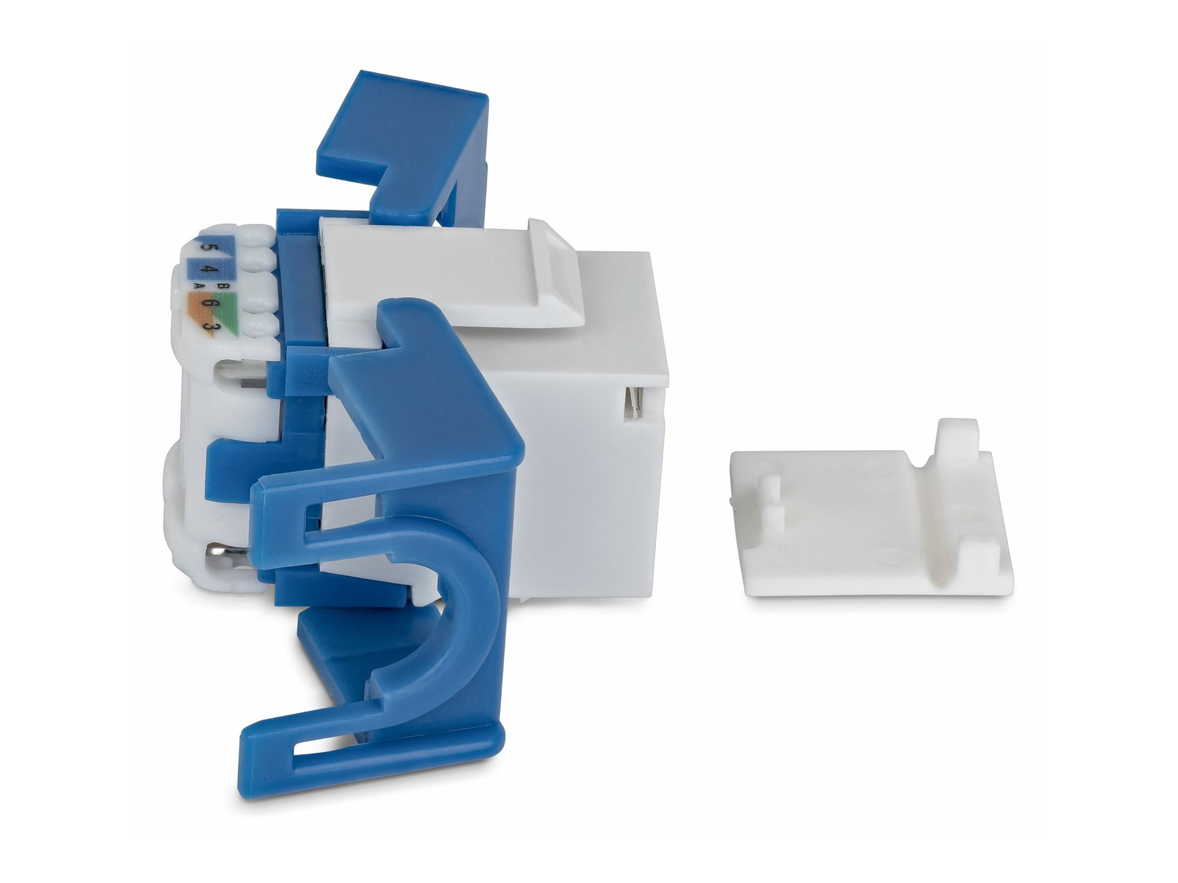 StarTech.com Cat6 Keystone Jack, 24-Pack RJ45 Ethernet Keystone Jacks, UTP Cat6 Wall Jack, 180-Degree Toolless, White