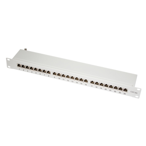 LogiLink Patch Panel - RJ-45 X 24 - Hellgrau, RAL 7035 - 1U - 48.3 cm (19)