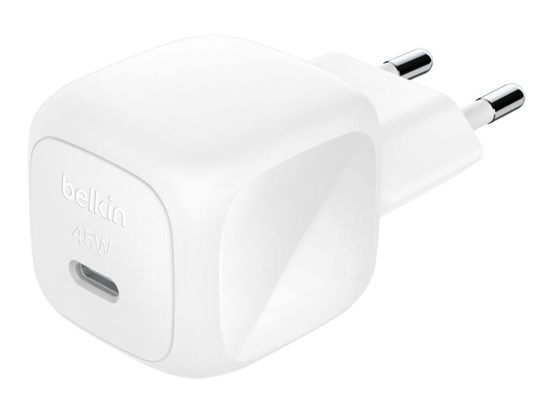Belkin BoostCharge - Netzteil - kompakt - 45 Watt - Power Delivery 3.1, Fast Charge (24 pin USB-C)