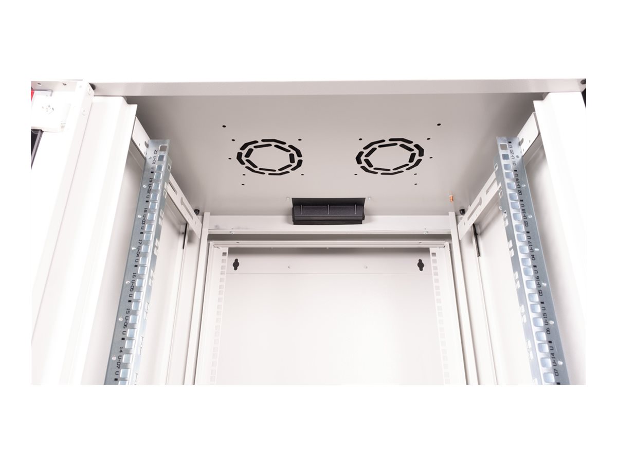 ROLINE Pro - Schrank Netzwerkschrank - zwei-teilig schwenkbar, 600 x 600 mm (B x T)