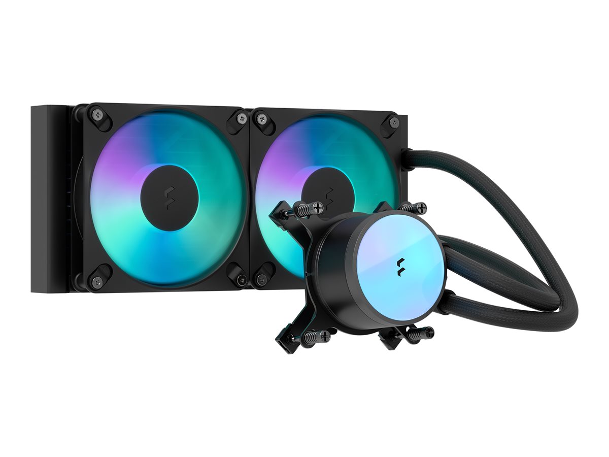 Fractal Design Radius 240 RGB - Prozessor-Fl�ssigkeitsk�hlsystem - K�hlergr��e: 240 mm - (f�r: LGA115x Socket, LGA17xx Socket, LGA1200, LGA18xx Socket, AM5, AM4)