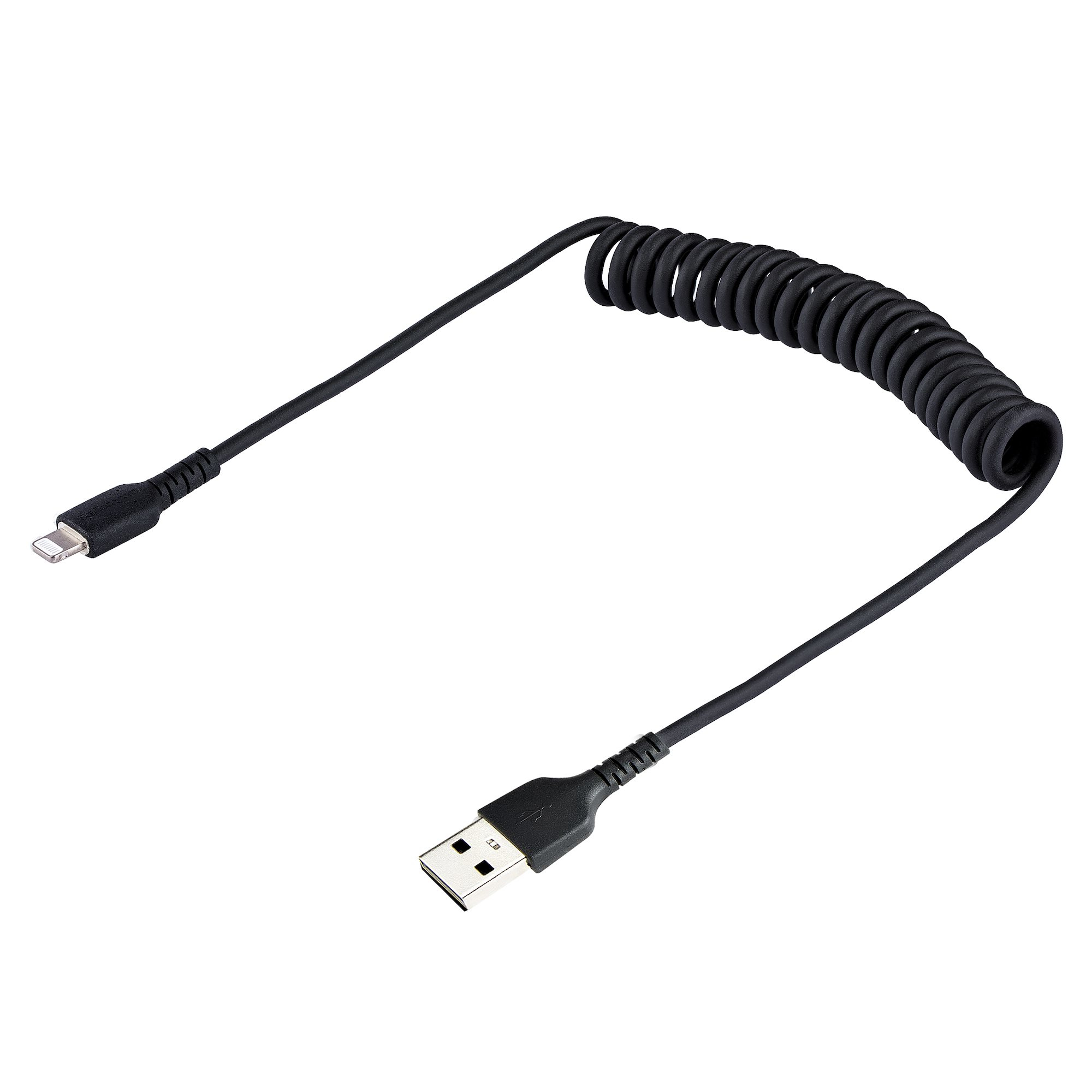 Spiralkabel USB C Auf Lightning Kabel, Apple Carplay & MFi