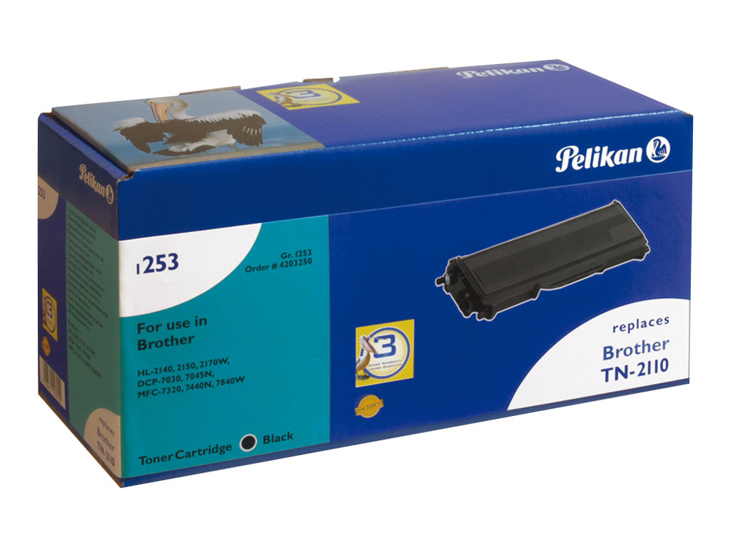 Pelikan 1253SR - Schwarz - kompatibel - Tonerpatrone (Alternative zu: Brother TN2110)