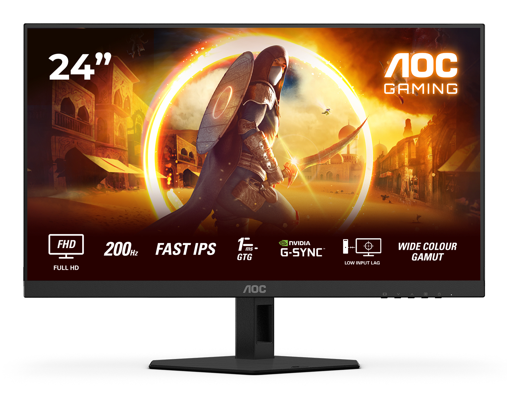 AOC G4 24G4HRE computer monitor 60.5 cm (23.8) 1920 x 1080 pixels Full HD LED Black, Red