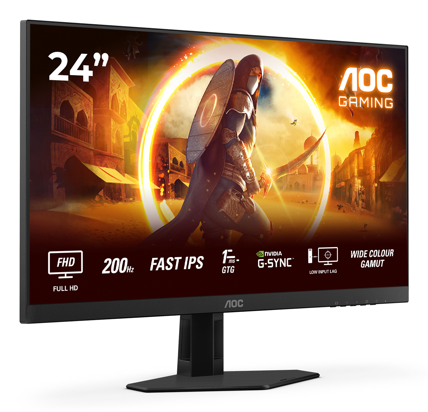 AOC G4 24G4HRE computer monitor 60.5 cm (23.8) 1920 x 1080 pixels Full HD LED Black, Red