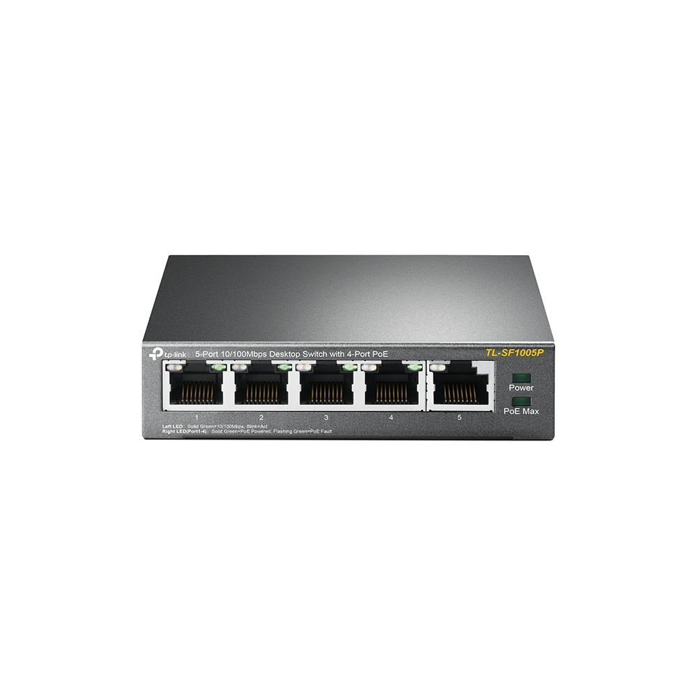 TP-LINK TL-SF1005P - Switch - unmanaged - 5 x 10/100 (4 PoE)