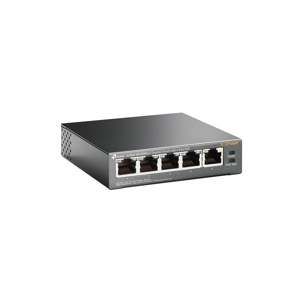 TP-LINK TL-SF1005P - Switch - unmanaged - 5 x 10/100 (4 PoE)