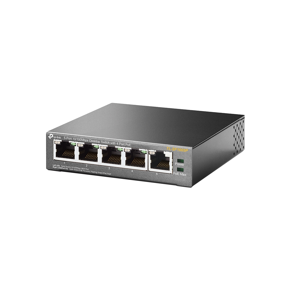 TP-LINK TL-SF1005P - Switch - unmanaged - 5 x 10/100 (4 PoE)