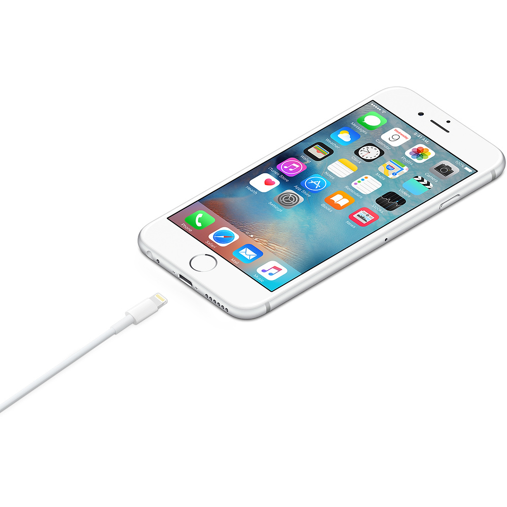 Apple MXLY2ZM/A c�ble Lightning 1 m Blanc