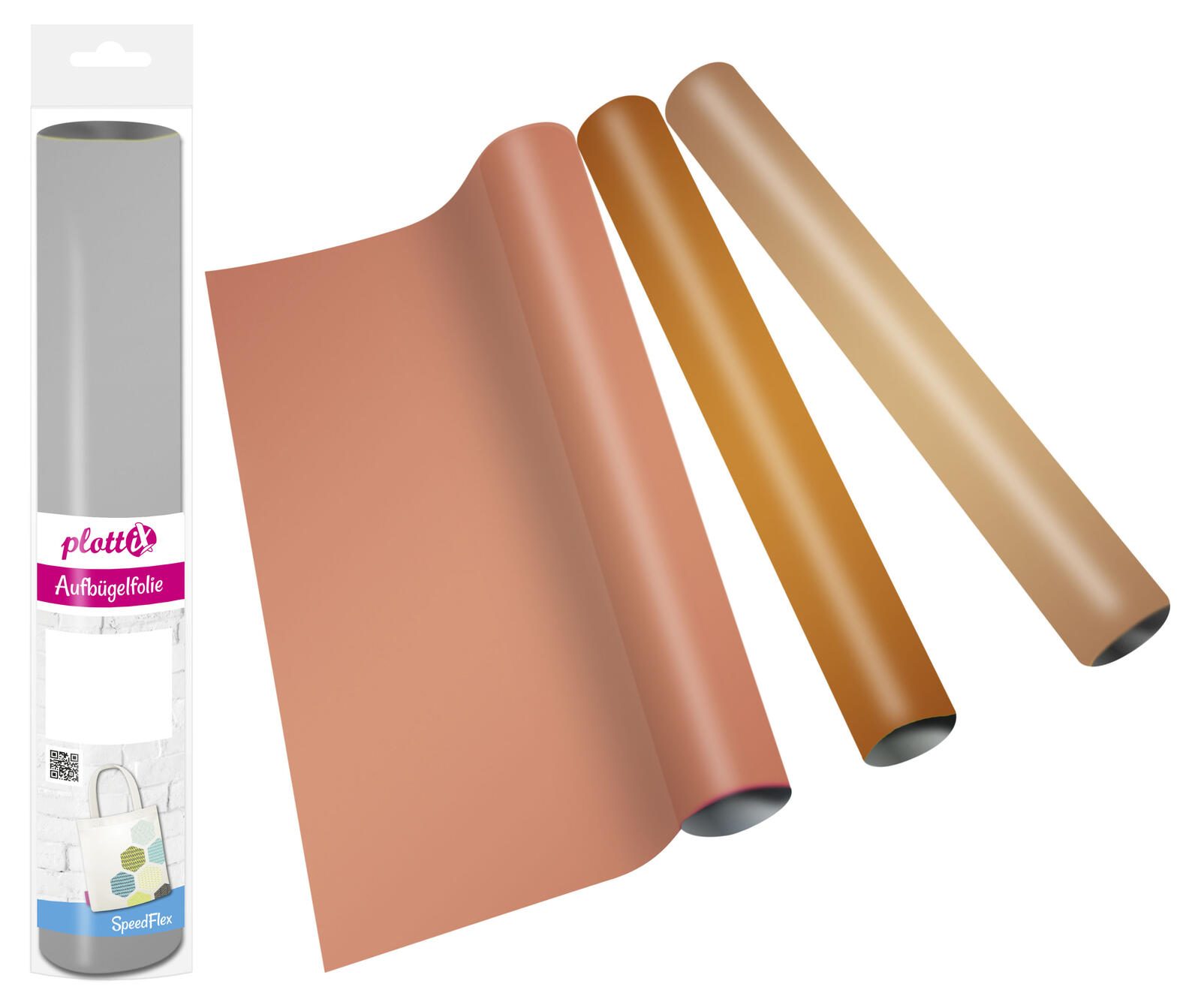 Plottix SpeedFlex Metallic Aufbgelfolie flamingo Flex-Folie 32.0 x 50.0 cm 1