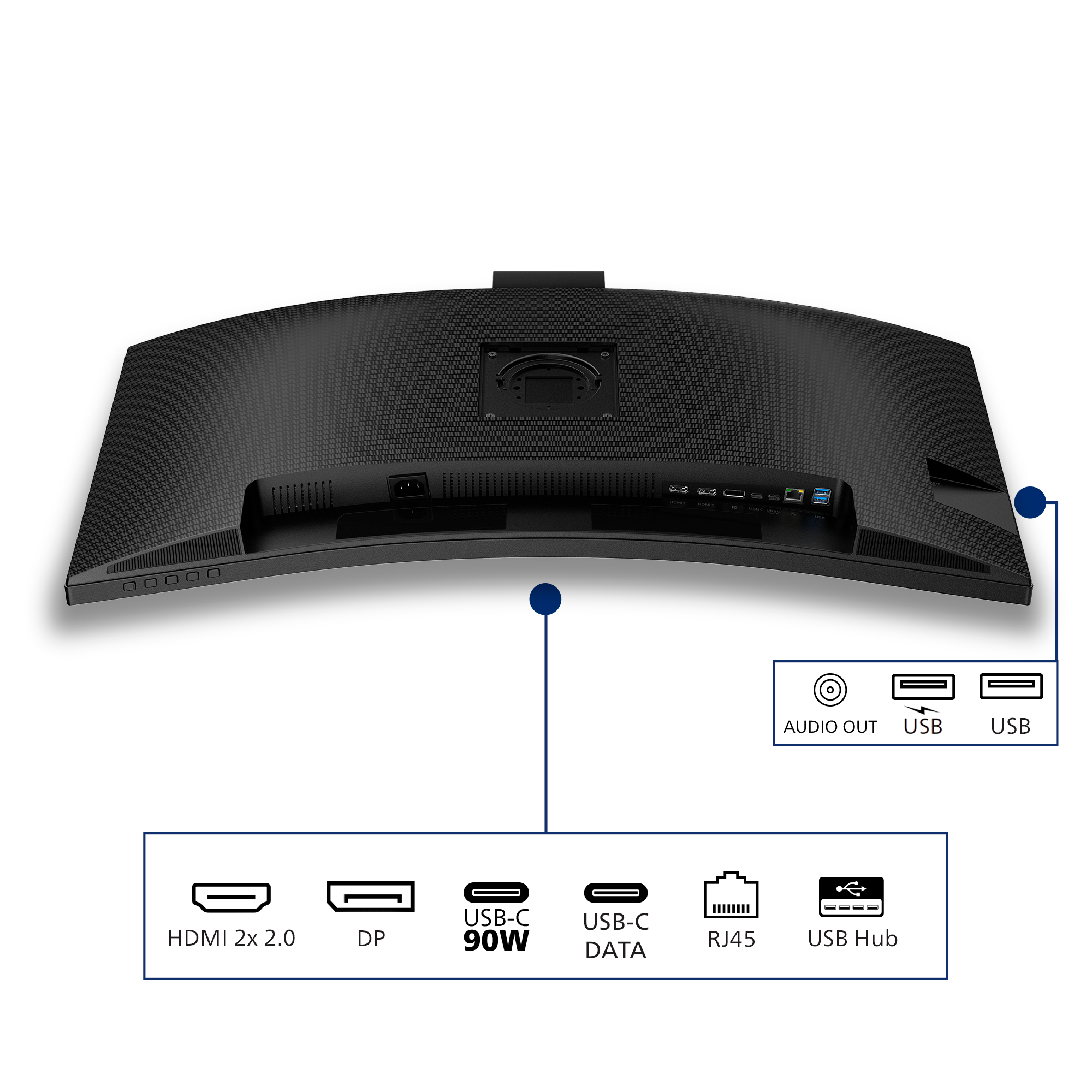 Philips 3000 series 34B2U3600CH/00 Monitor PC 86,4 cm (34) 3440 x 1440 Pixel Wide Quad HD LCD Nero