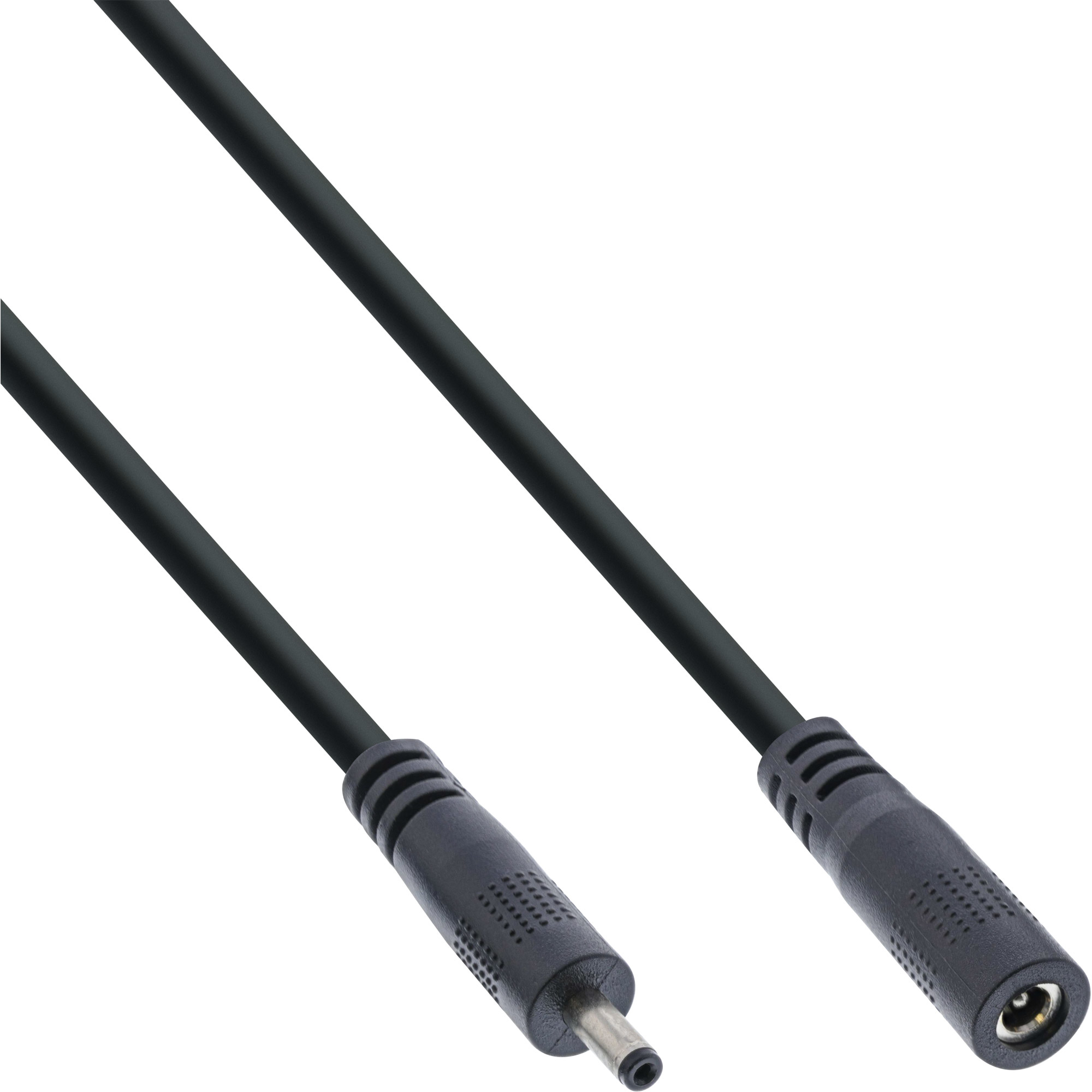 InLine Cavo di prolunga DC, maschio/femmina 3,5x1,35mm, AWG18, nero, 2m