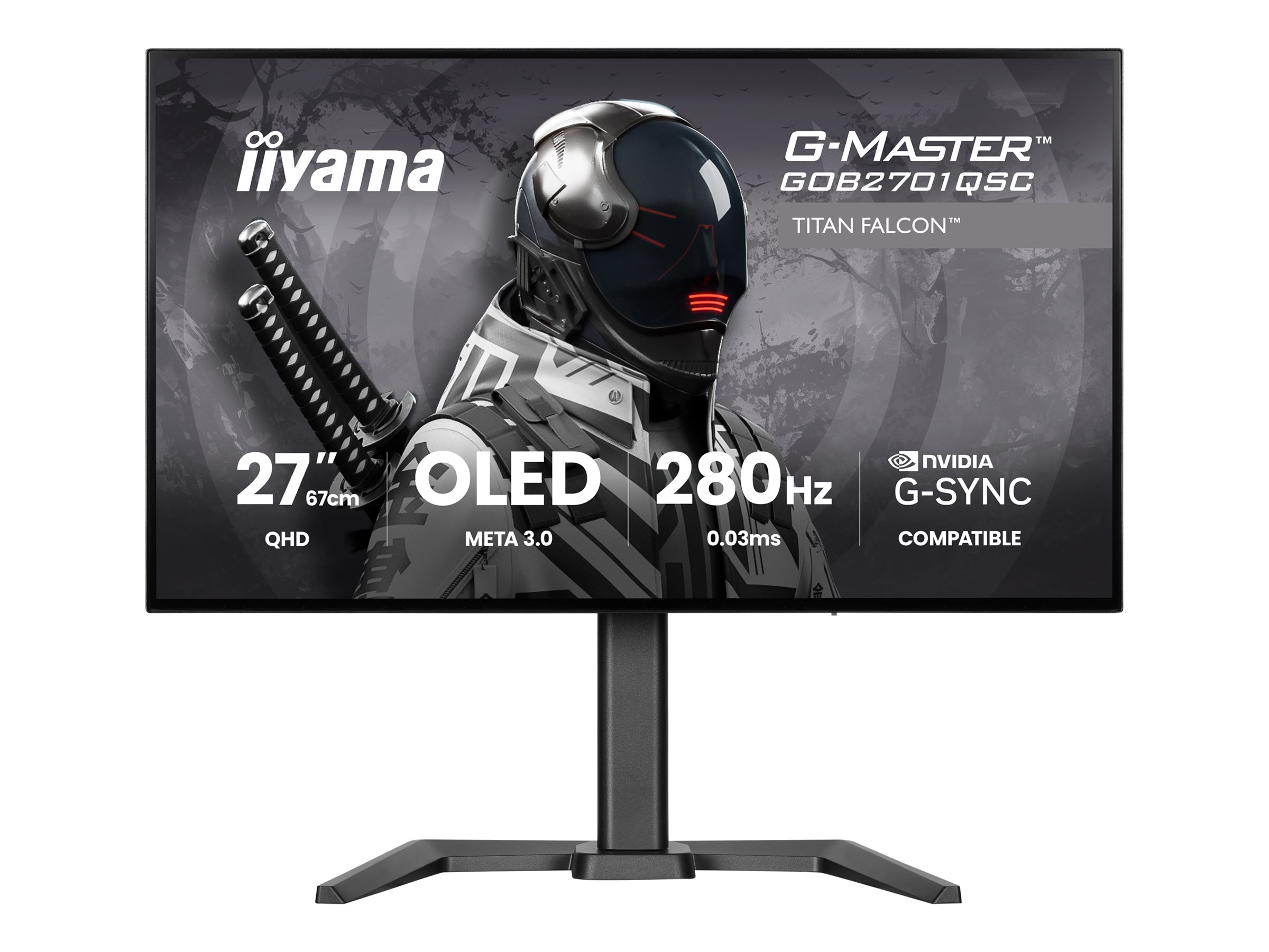 Iiyama G-MASTER Titan Falcon GOB2701QSC-B1 - OLED-Monitor - Gaming - 68.6 cm (27)
