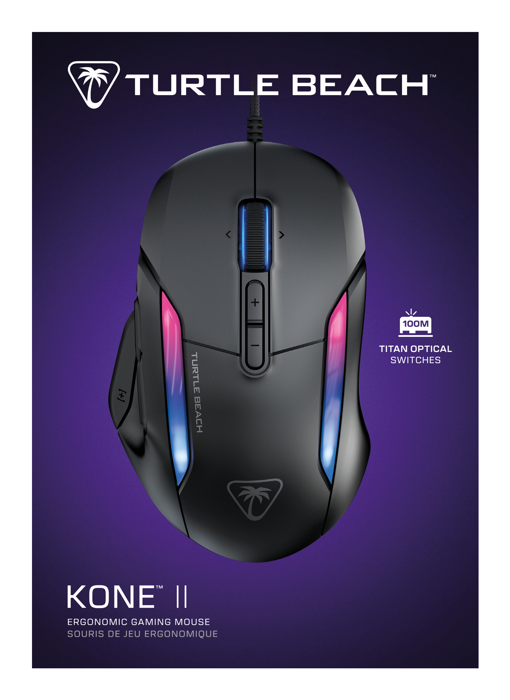 Turtle Beach Kone II Gaming-Maus schwarz - 26.000 dpi