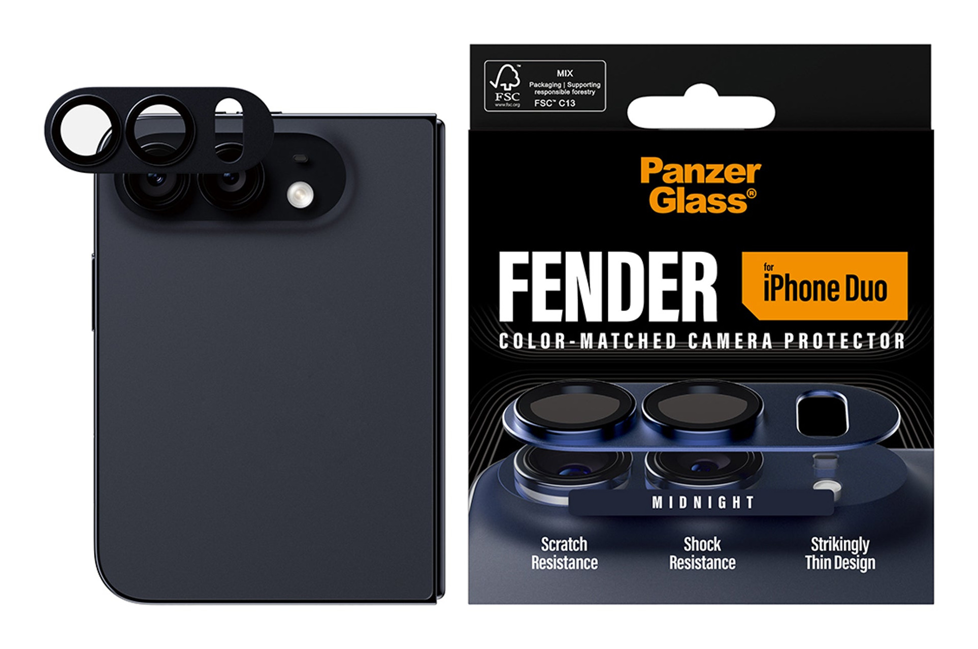 PanzerGlass PG03989 protector de pantalla o trasero para tel�fono m�vil Protector para lentes de c�mara Apple 1 pieza(s)