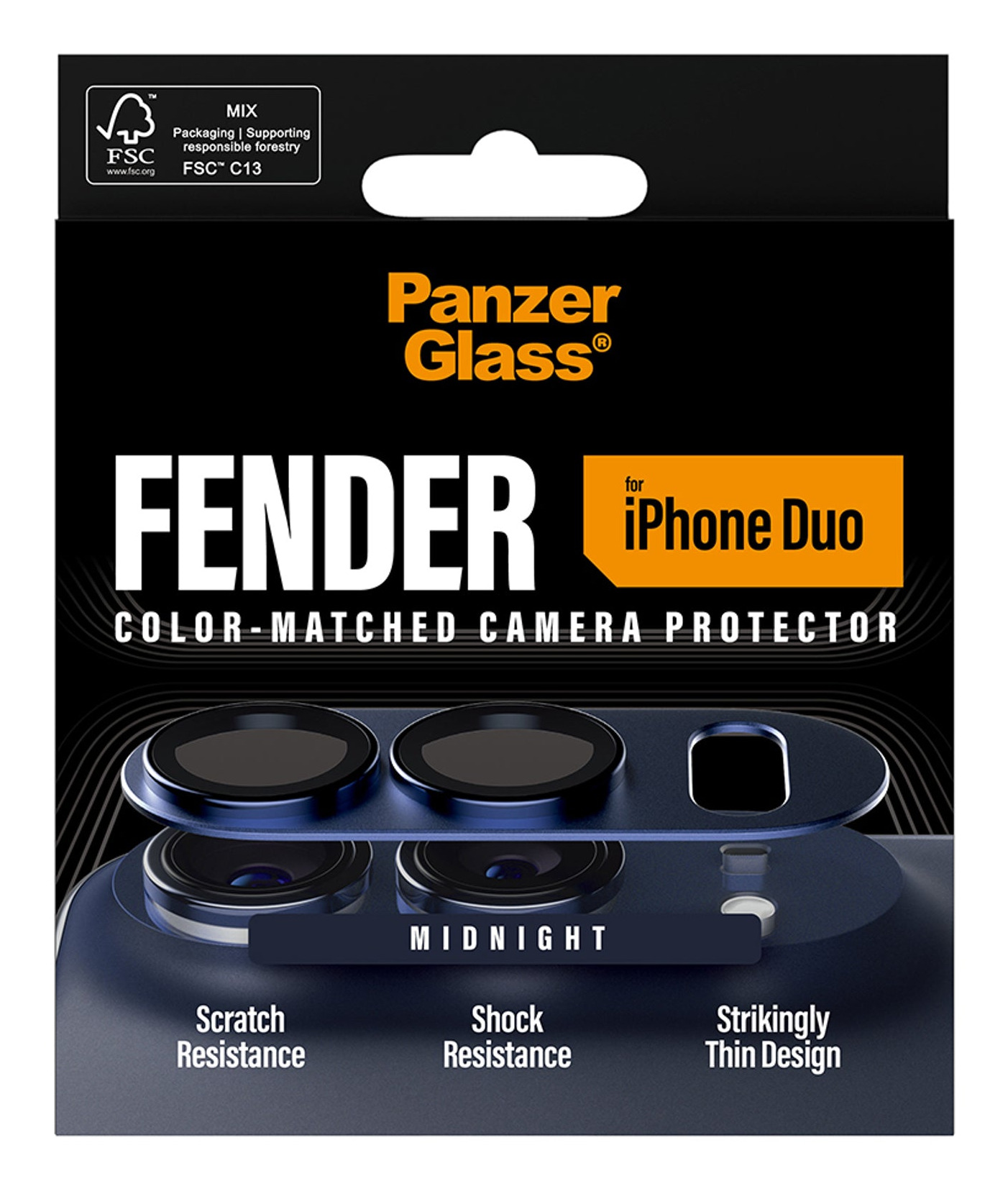 PanzerGlass PG03989 protector de pantalla o trasero para tel�fono m�vil Protector para lentes de c�mara Apple 1 pieza(s)