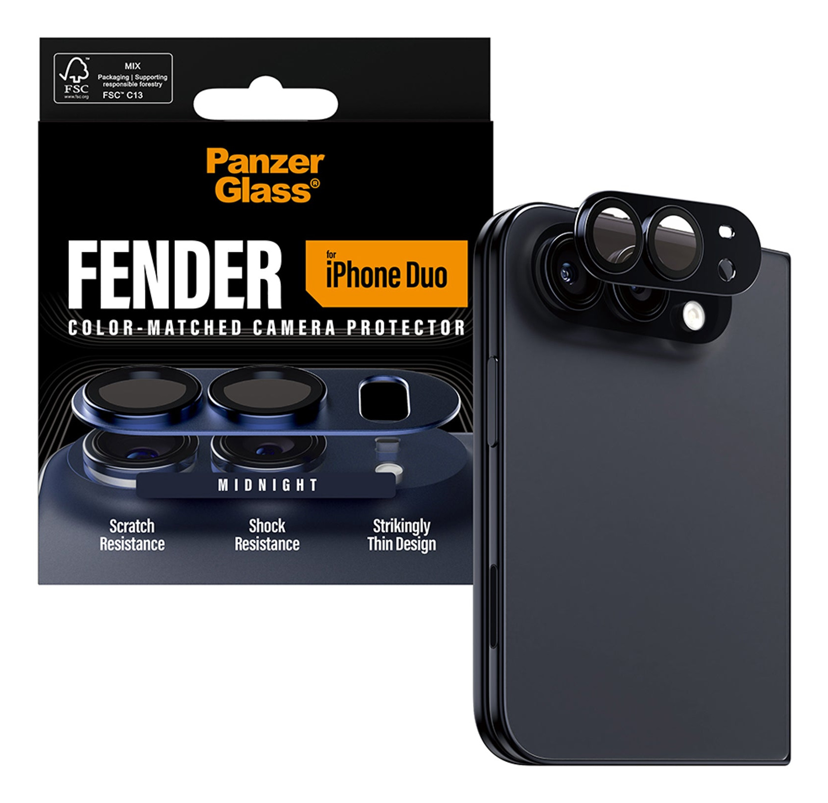 PanzerGlass PG03989 protector de pantalla o trasero para tel�fono m�vil Protector para lentes de c�mara Apple 1 pieza(s)
