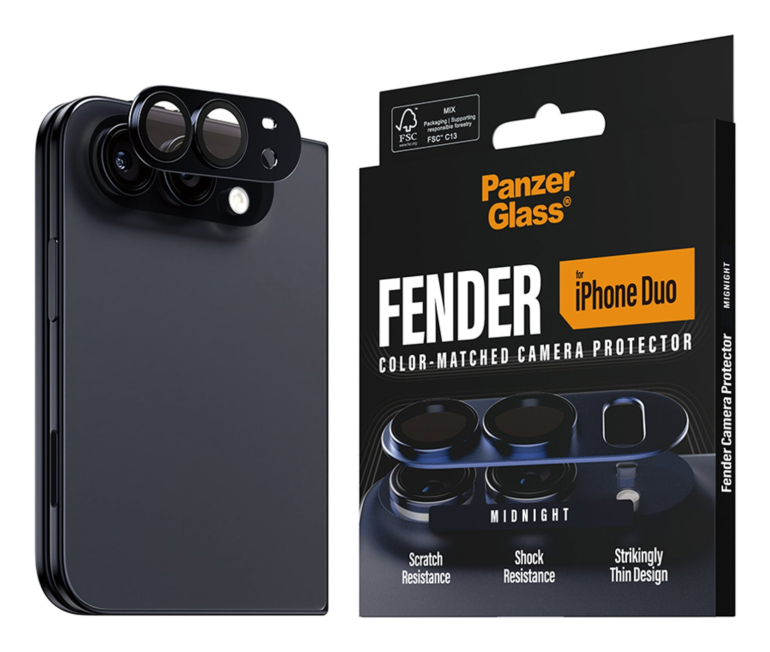 PanzerGlass PG03989 protector de pantalla o trasero para tel�fono m�vil Protector para lentes de c�mara Apple 1 pieza(s)