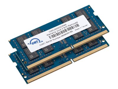 OWC DDR4 - kit - 32 GB: 2 x 16 GB - SO DIMM 260-PIN - 2400 MHz / PC4-19200 - CL17 - 1.2 V - ungepuffert - non-ECC - Upgrade - fr Apple iMac (Mitte 2017)