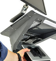 Ergotron Neo-Flex LCD Cart Grigio Pannello piatto Carrello/trolley multimediale