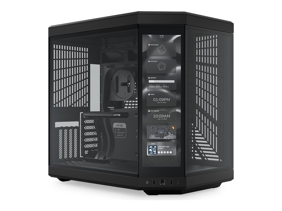 HYTE Y70 Touch - Mid tower - E-ATX - Seitenteil mit Fenster (Glas)