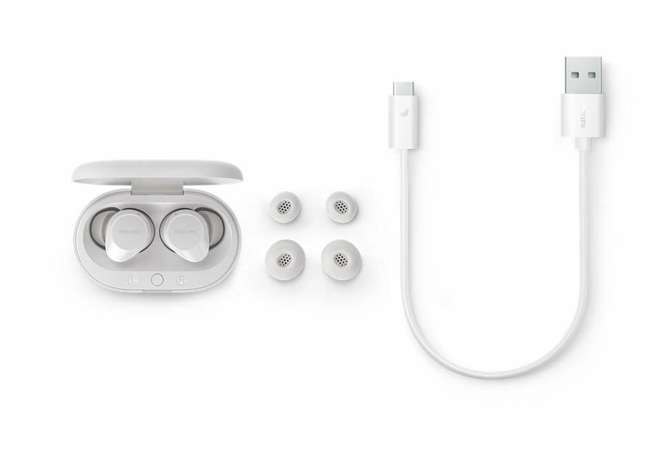 Philips TAT1209WT/00 �couteur/casque True Wireless Stereo (TWS) Ecouteurs Appels/Musique Bluetooth Blanc