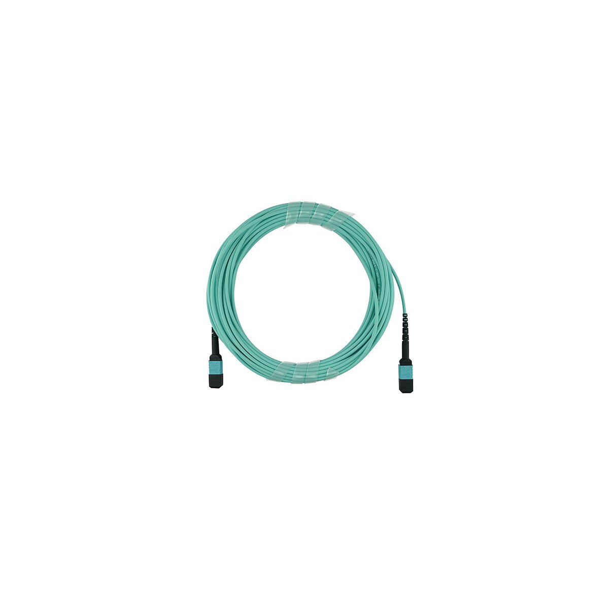 BlueOptics QSRCABLE2M kompatibles MPO-MPO OM3 Patchkabel 2 Meter fibre optic cable 2 m Mint colour