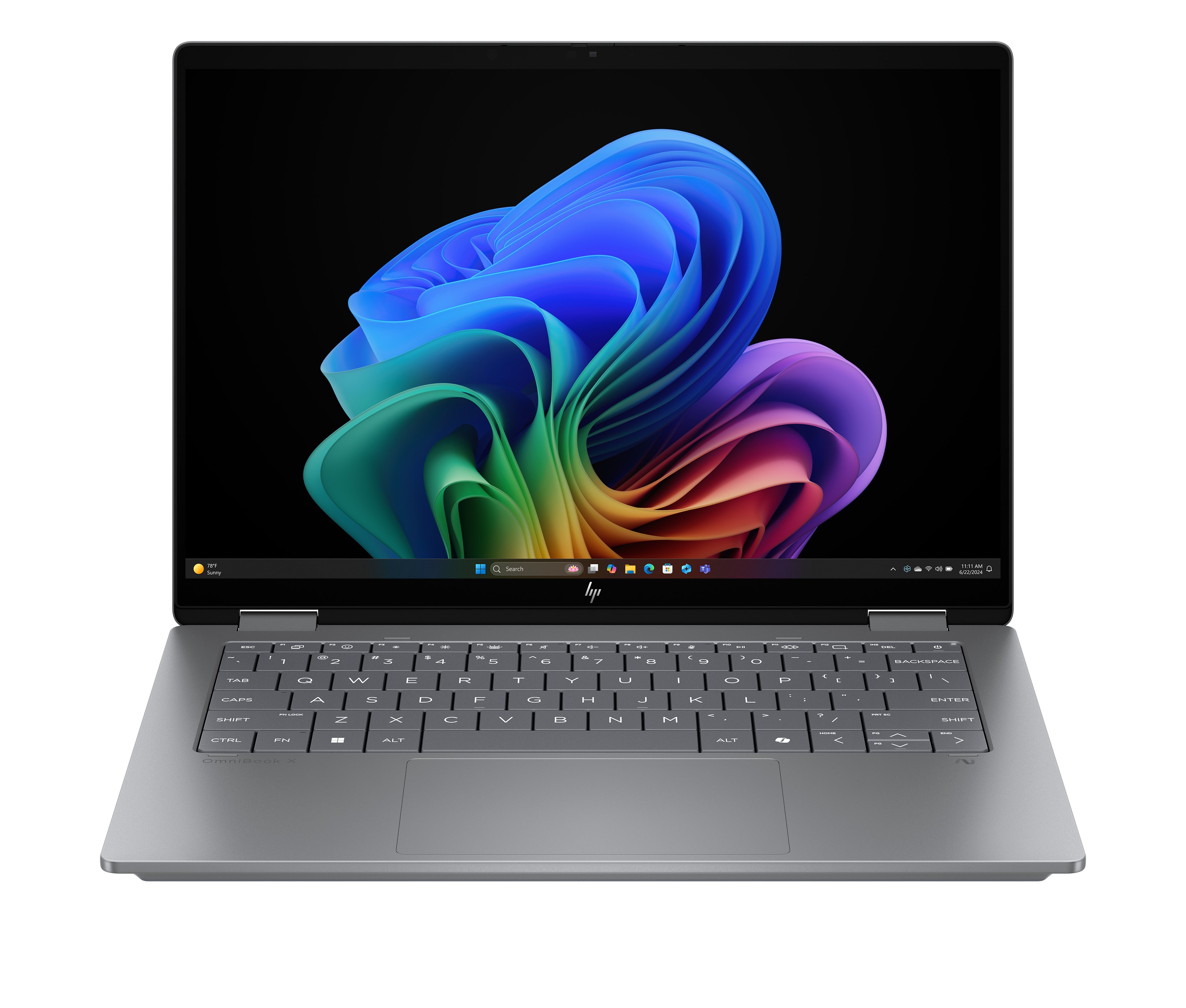 HP OmniBook X Flip Next Gen AI Laptop 14-fm0056ng - Flip-Design - Intel Core Ultra 5 226V / 2.1 GHz - Win 11 Home - Arc Graphics 130V - 16 GB RAM - 512 GB SSD NVMe - 35.6 cm (14)