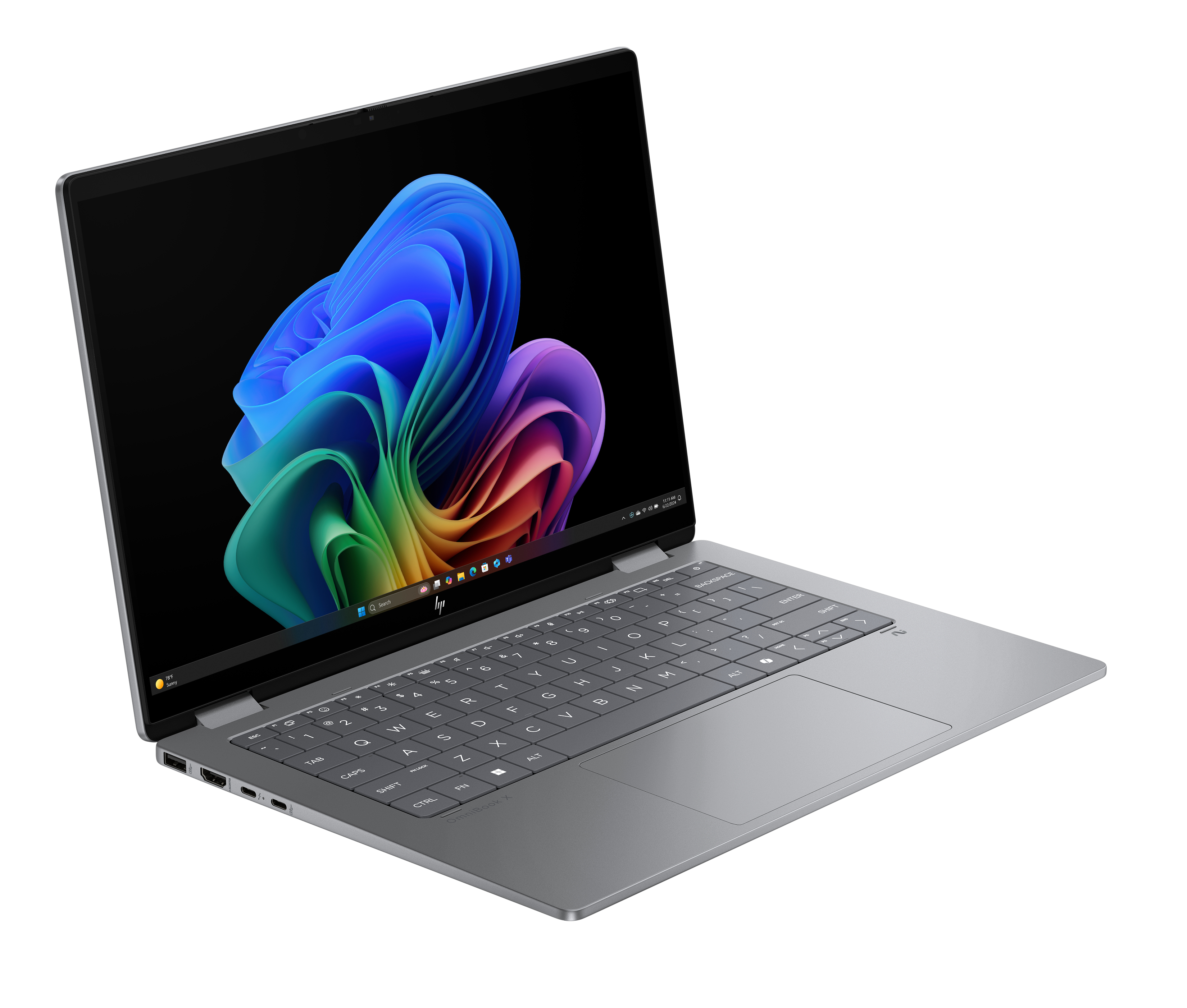 HP OmniBook X Flip Next Gen AI Laptop 14-fm0056ng - Flip-Design - Intel Core Ultra 5 226V / 2.1 GHz - Win 11 Home - Arc Graphics 130V - 16 GB RAM - 512 GB SSD NVMe - 35.6 cm (14)