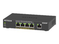 NETGEAR GS305Pv2 Non-gr Gigabit Ethernet (10/100/1000) Connexion Ethernet, supportant lalimentation via ce port (PoE) Noir