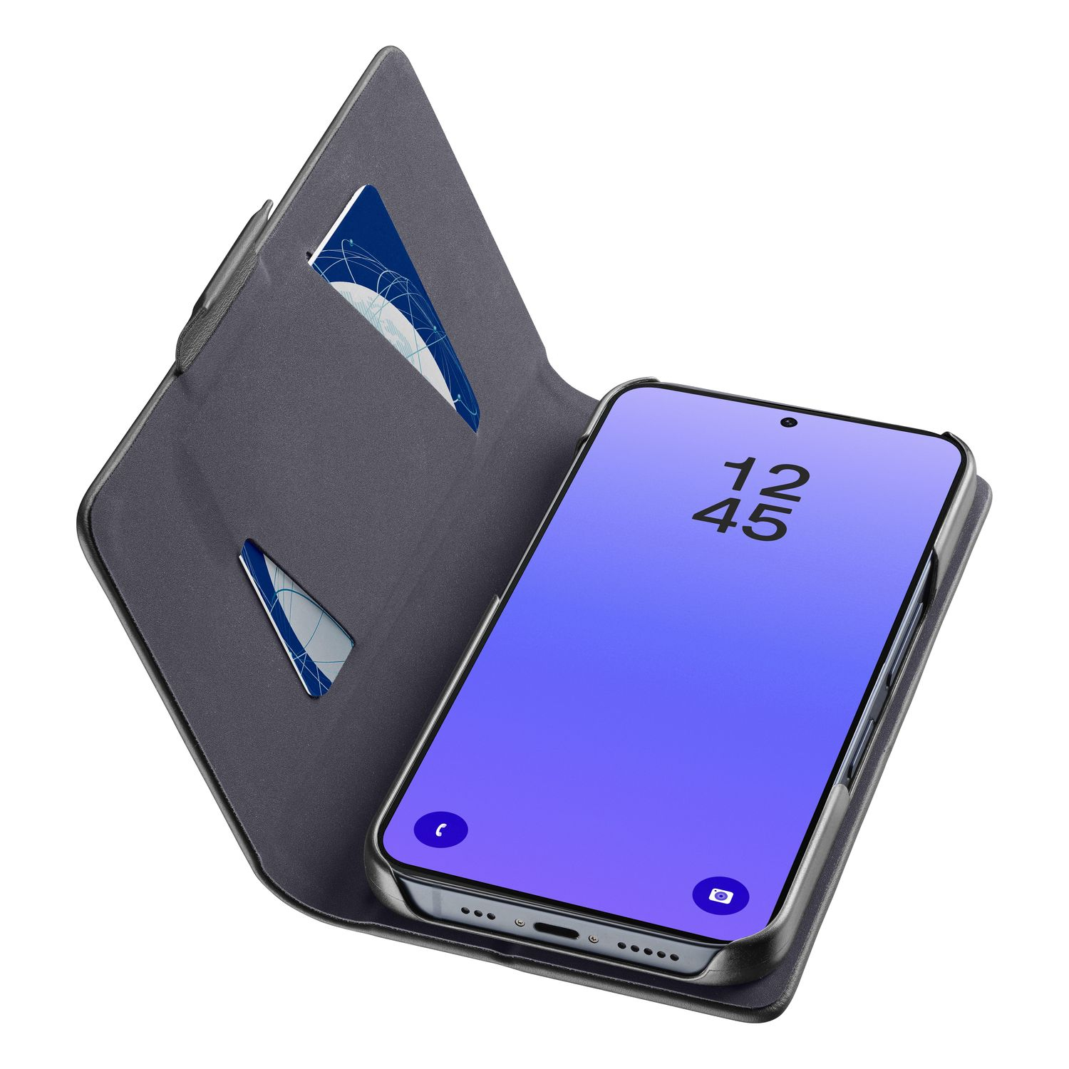 Cellularline Book Case f�r Samsung A37 5G Schwarz
