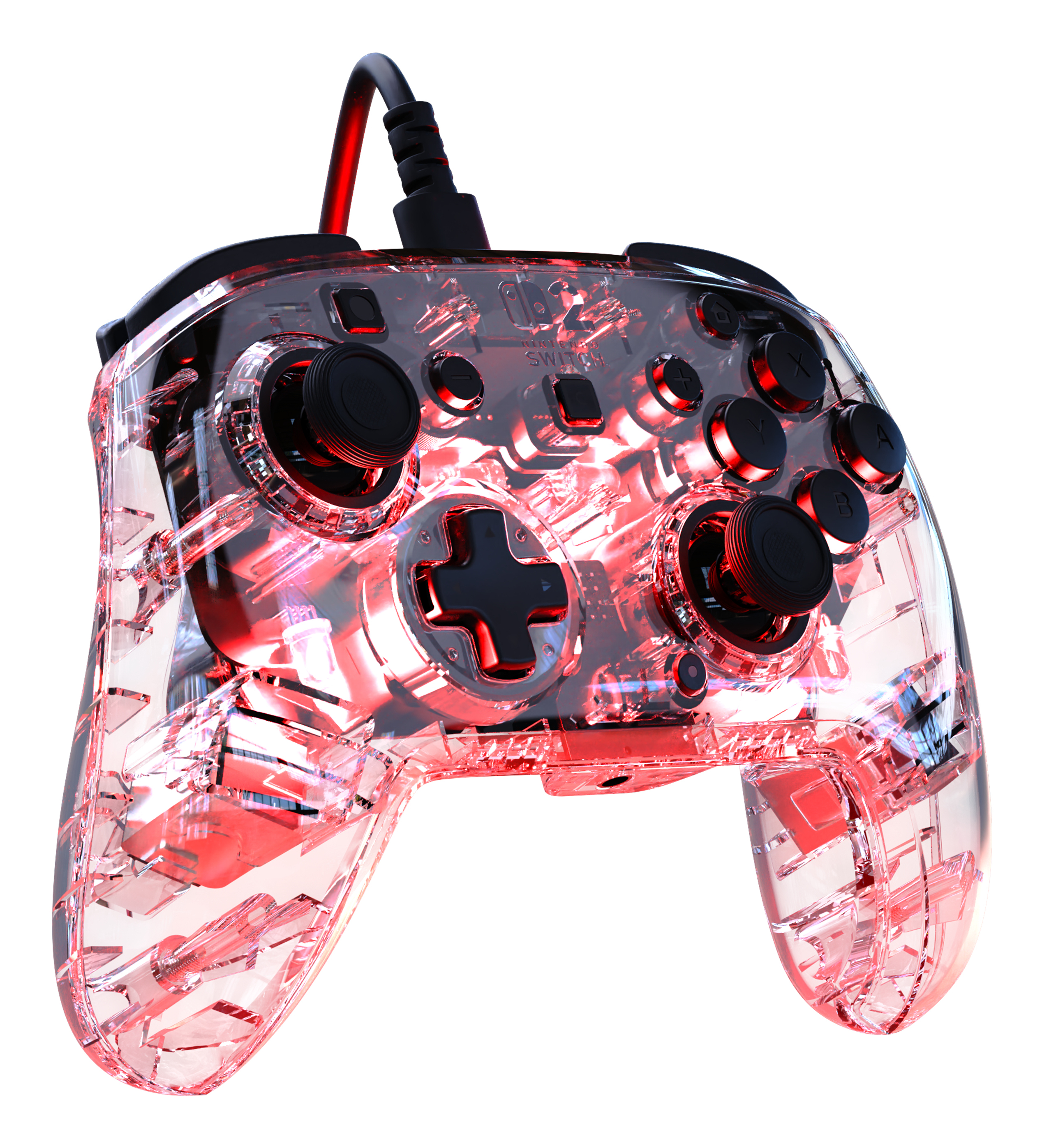 Turtle Beach Afterglow Clear Wired RGB Gaming Controller. Officially licensed Nintendo for Nintendo Switch 2