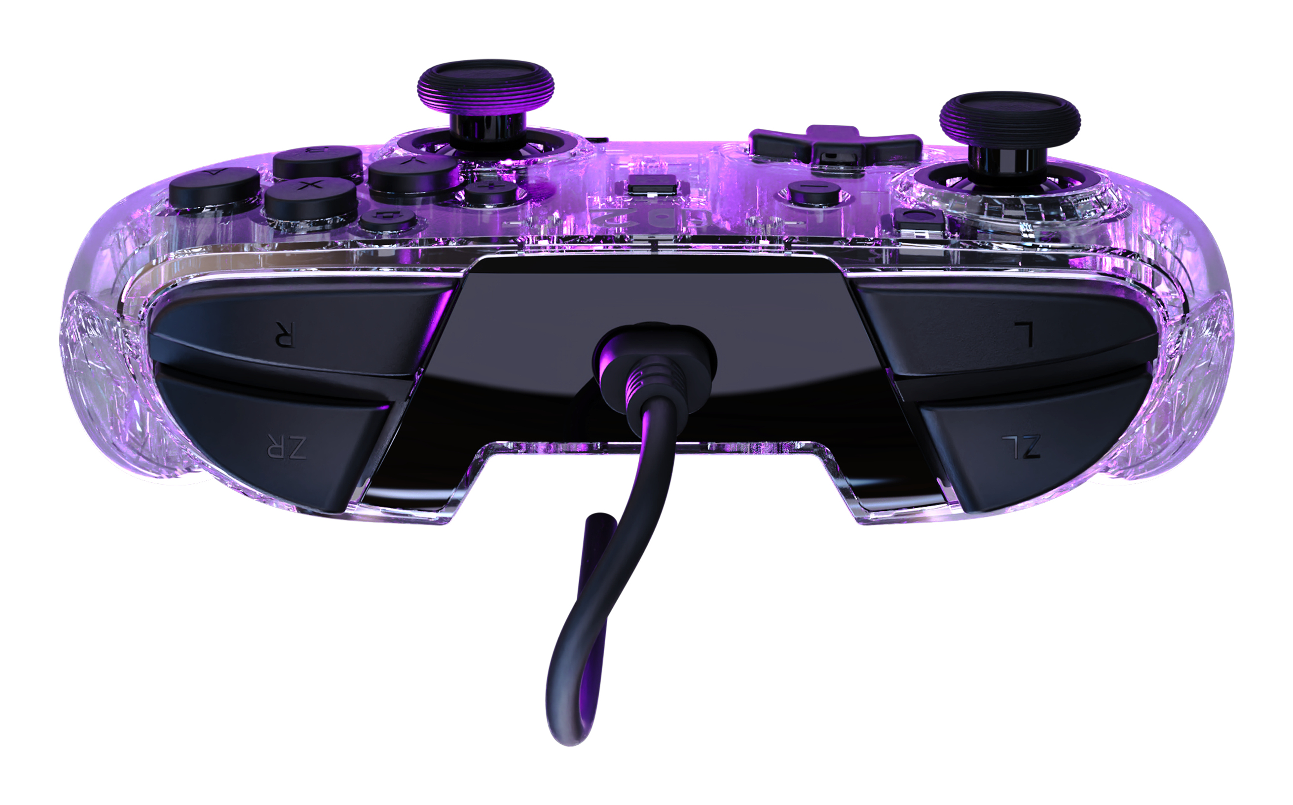 Turtle Beach Afterglow Clear Wired RGB Gaming Controller. Officially licensed Nintendo for Nintendo Switch 2