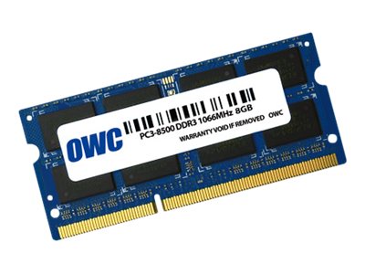 OWC DDR3 - Modul - 8 GB - SO DIMM 204-PIN - 1066 MHz / PC3-8500 - CL7 - 1.5 V - ungepuffert - non-ECC - fr Apple Mac mini (Mitte 2010)