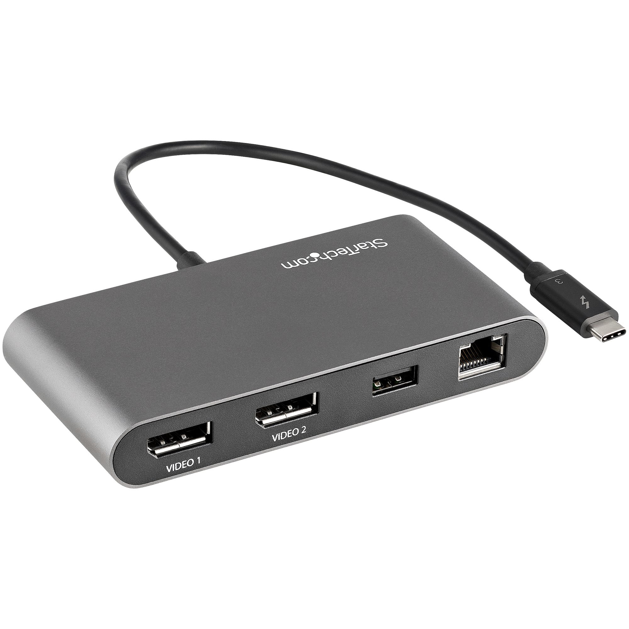 StarTech.com Thunderbolt 3 Mini Dock - Tragbare TB3-Dockingstation mit dual Monitoren und DP 4K 60 Hz
