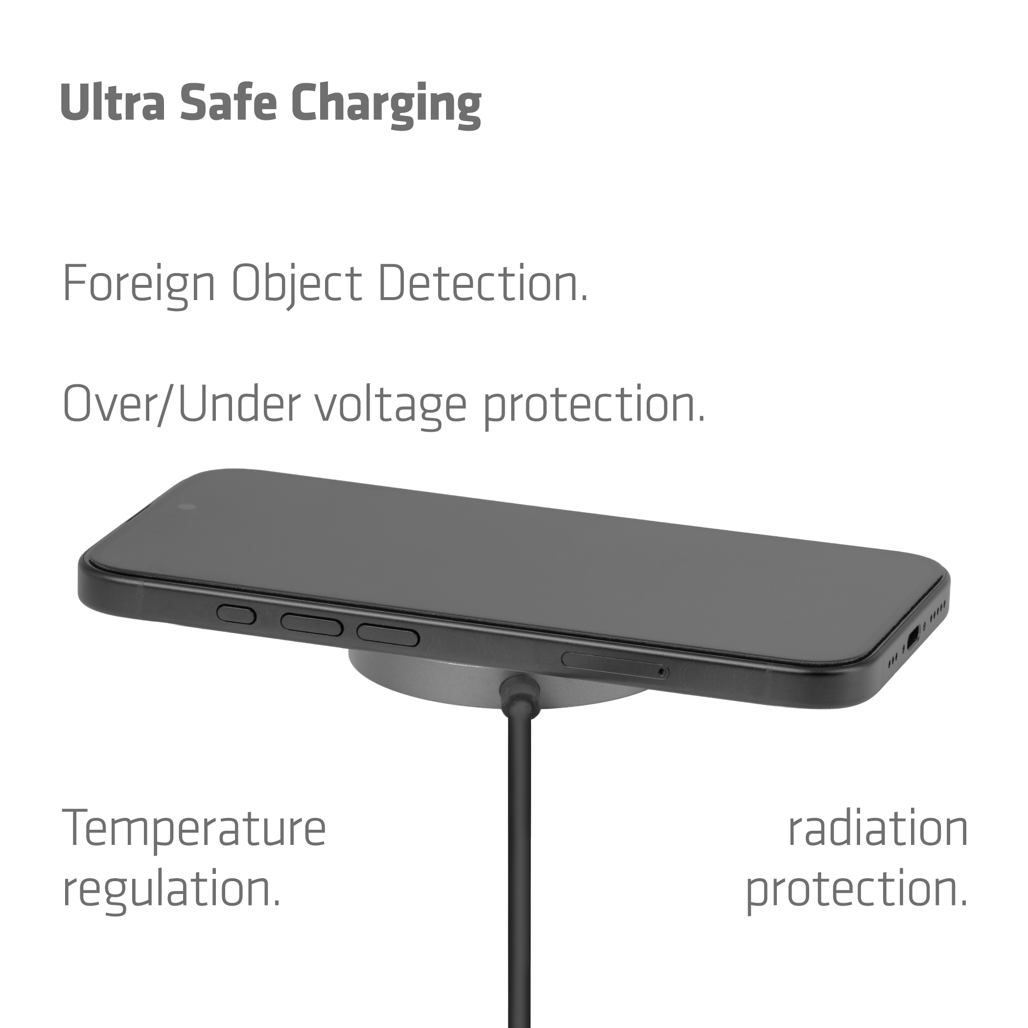 CLUB3D CAC-3027 Qi2 25W Wireless Charger Black Qi 2.2 MagSafe Compatible Magnetic Pad