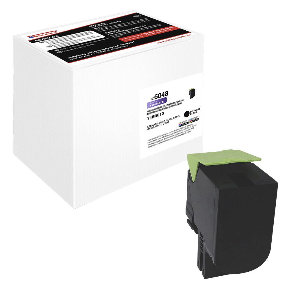 EDDING EDD-6048 schwarz Toner ersetzt LEXMARK 71B0010/71B20K0
