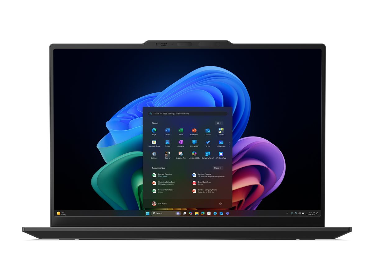 Lenovo ThinkPad X1 Carbon Gen 14 21V7 - Aura Edition - Intel Core Ultra 7 355 / 2.3 GHz - Evo - Win 11 Pro - Intel Graphics - 32 GB RAM - 512 GB SSD NVMe, TCG Opal Encryption 2 - 35.6 cm (14)