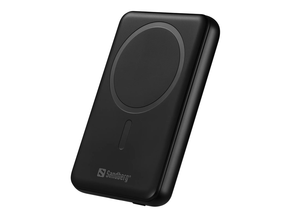 Sandberg 421-51 batteria portatile Stato semi-solido 10000 mAh Carica wireless Nero