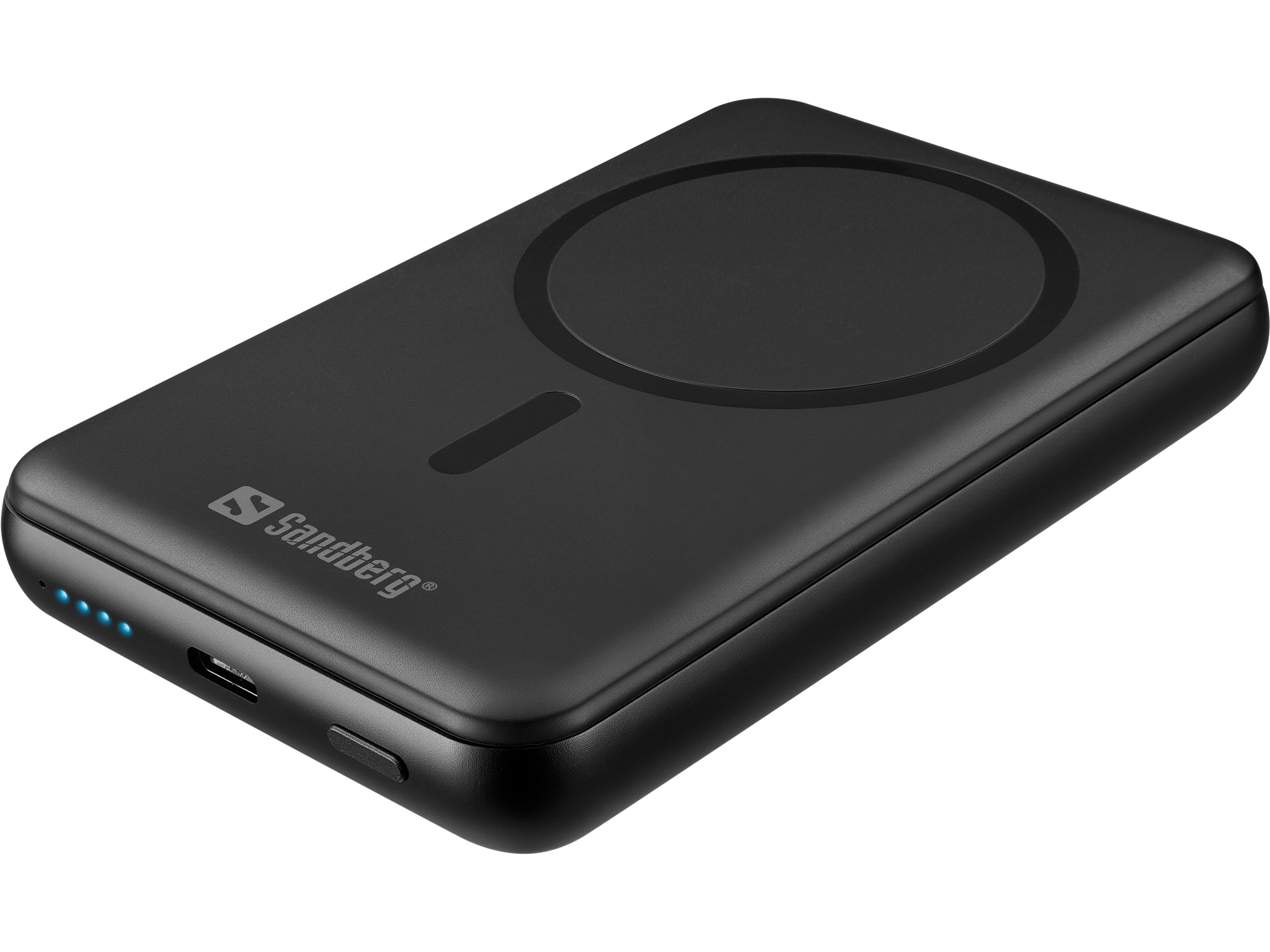 Sandberg 421-51 batteria portatile Stato semi-solido 10000 mAh Carica wireless Nero