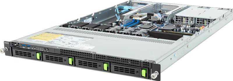 Gigabyte Barebone R133-C10-AAG2 Rack Server 1U Single Sockel AM5 - Barebone - AMD Sockel AM5 (Ryzen Zen4)