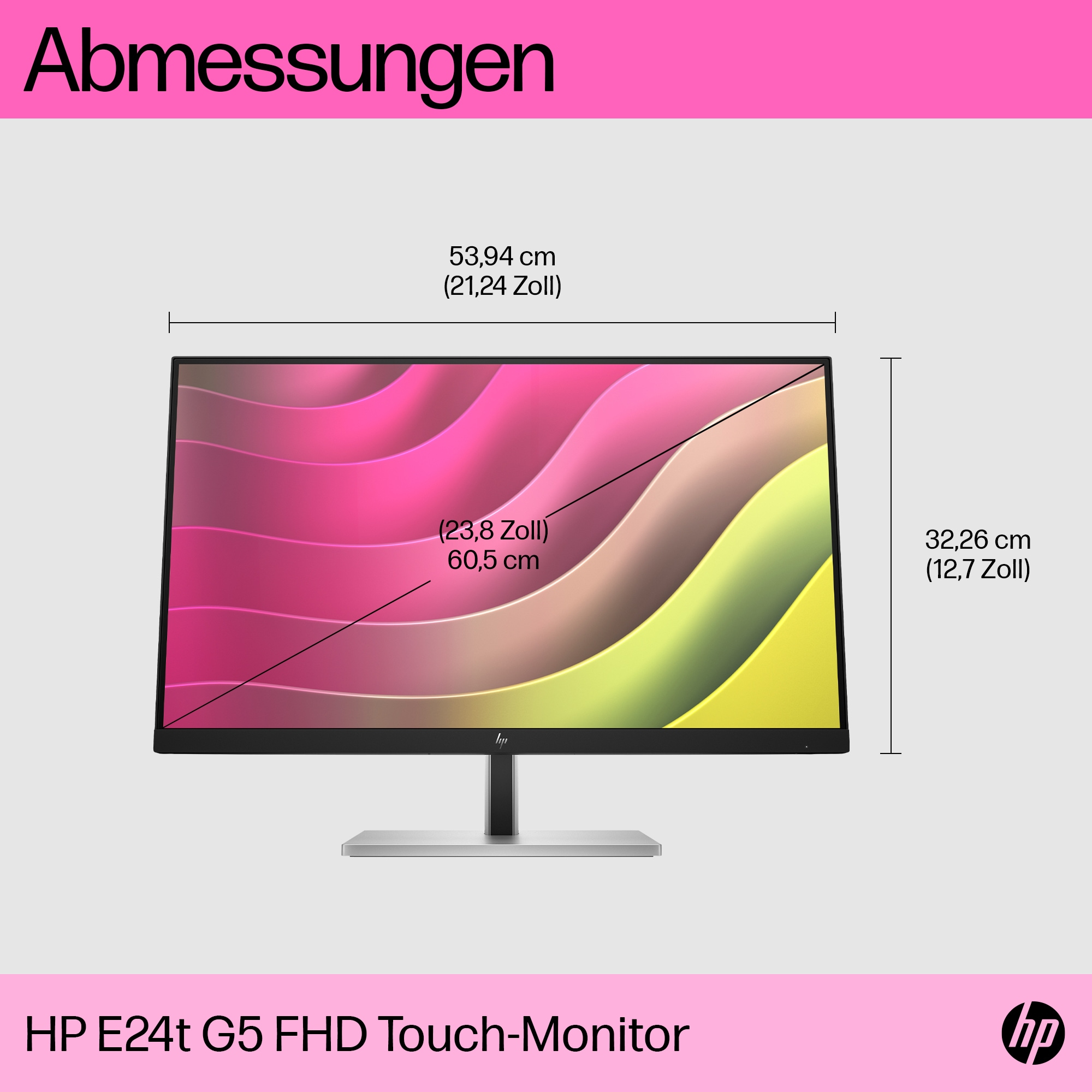 HP Monitor FHD E24t G5 con pantalla t�ctil