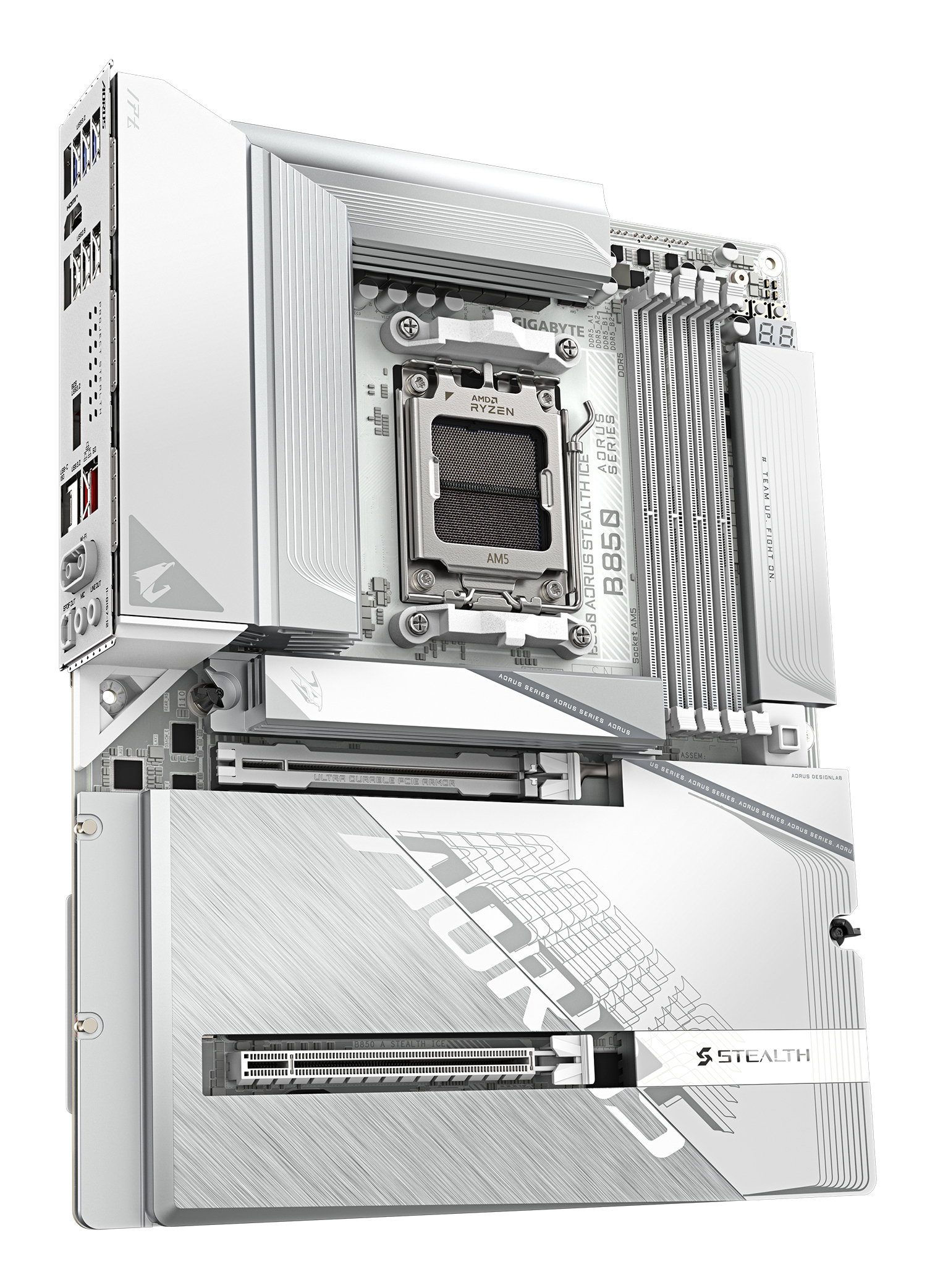 Gigabyte B850 AORUS STEALTH ICE B850 AM5 ATX DDR5 - Mainboard - AMD Sockel AM5 (Ryzen Zen4)