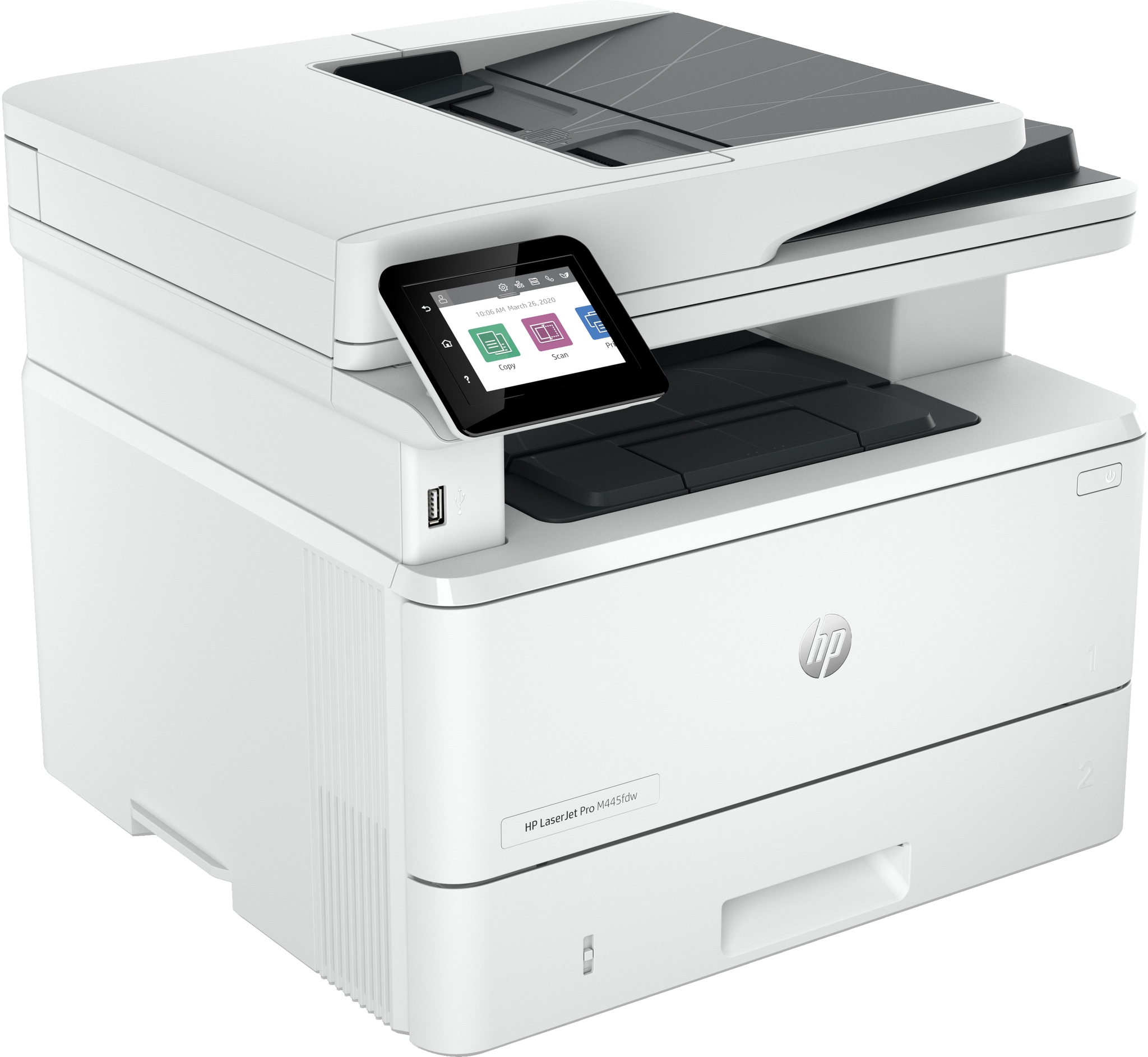 HP LaserJet Pro MFP 4102fdw Printer, Black and white, Printer for Small medium business, Print, copy, scan, fax, Wireless; Instant Ink eligible; Print from phone or tablet; Automatic document feeder